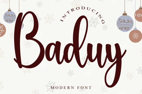 Baduy: A Fresh and Beautiful Font for Modern Design Workflows