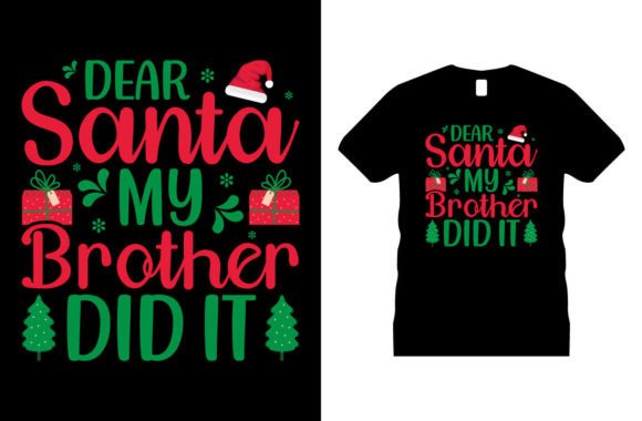 Christmas Graphic T-shirt Design Vector