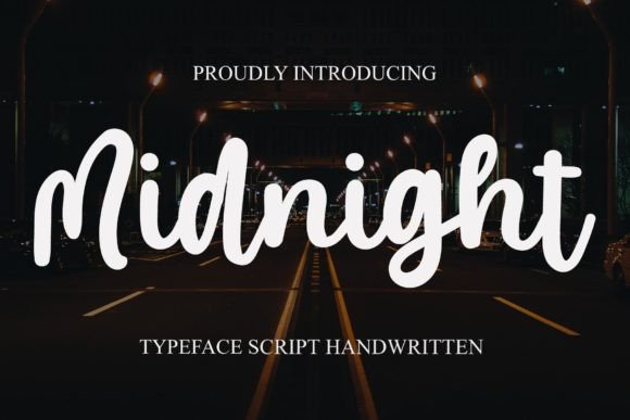 Midnight: A Modern Handwritten Script Font