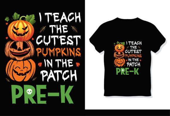 Pre-K Halloween Teacher T-Shirt: A Fun and Festive Addition to Your Teaching Wardrobe