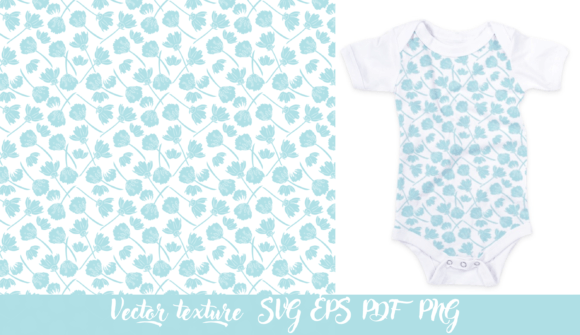 Small Light Blue Flowers Texture Vector: A Versatile Design Element for Creative Projects