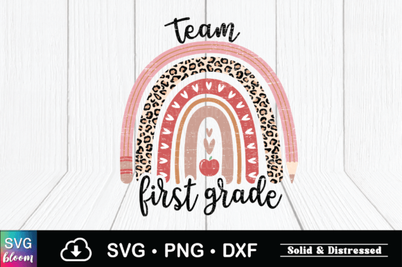 Team First Grade Rainbow Leopard PNG: A Versatile Design for Creative Projects