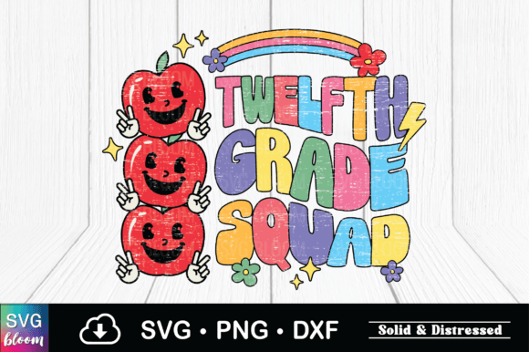 Twelfth Grade Squad Rainbow Sublimation