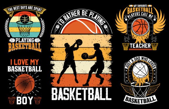 Unlock Creativity with the Basketball T-Shirt Design Bundle for Entrepreneurs and Designers